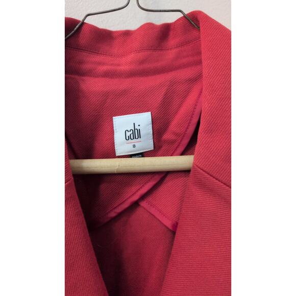CAbi Little Red Blazer Jacket – Style 3374 – Women’s Size 8 - Picture 2 of 3